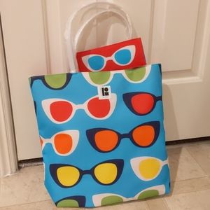 Lisa Perry for Estee Lauder tote and glasses case